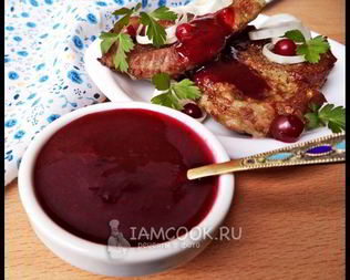 Брусничный соус к мясу