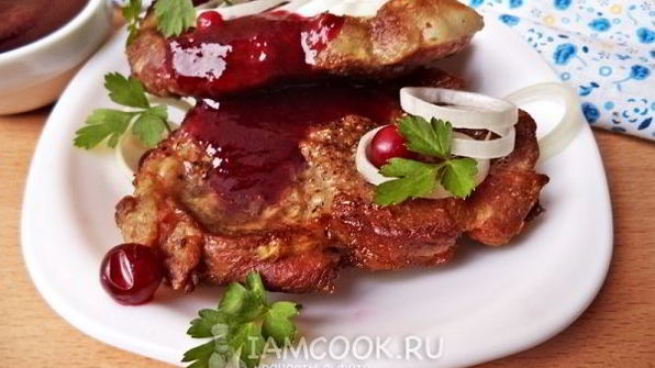 брусничный соус к мясу