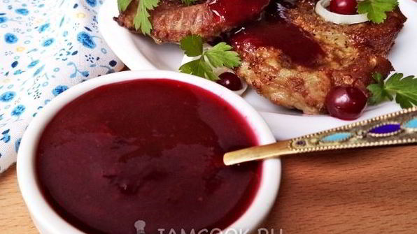брусничный соус к мясу