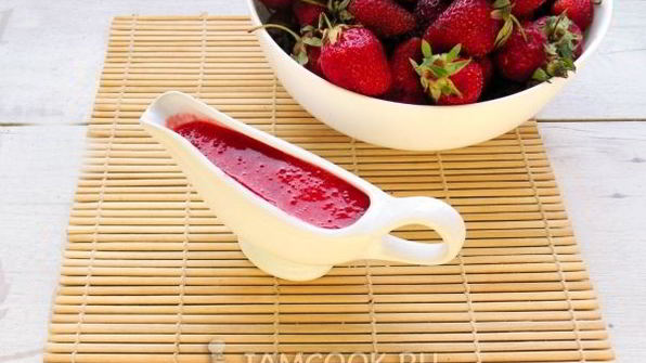 быстрый клубничный соус