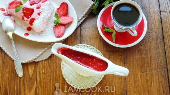 быстрый клубничный соус