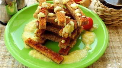 Чесночный соус для гренок