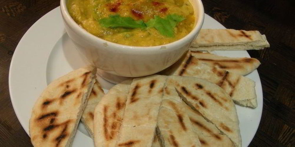 Рецепт дип из запеченных баклажанов, перцев и кинзы