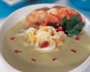 Карри соус из морепродуктов по-тайски