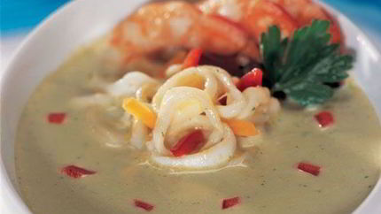 Карри соус из морепродуктов по-тайски