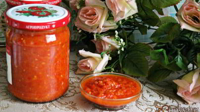 Острый томатный соус со сладким перцем на зиму