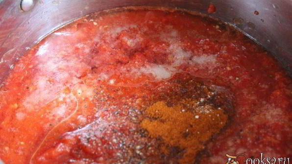 острый томатный соус со сладким перцем на зиму