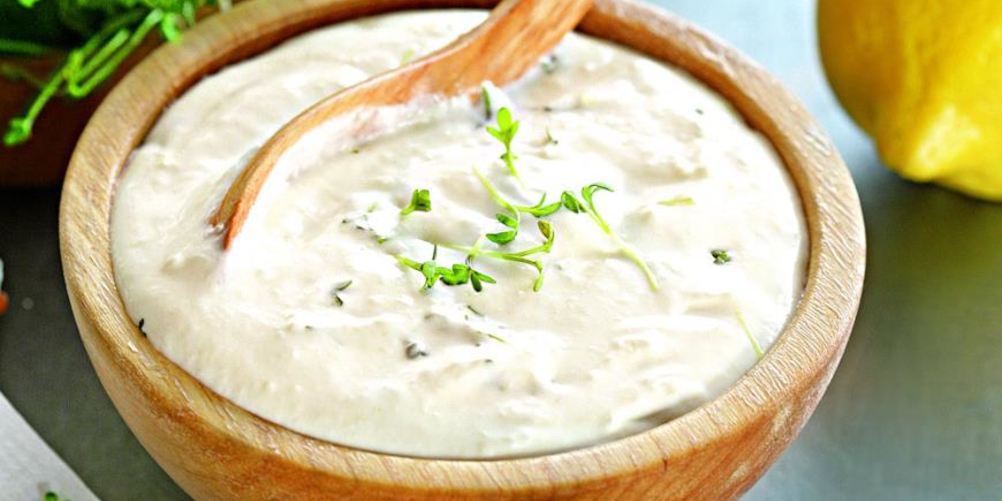 Рецепт сметанный соус с кресс-салатом