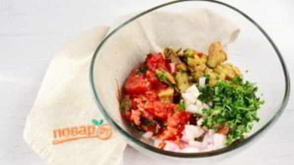 соус-дип из запеченных баклажан