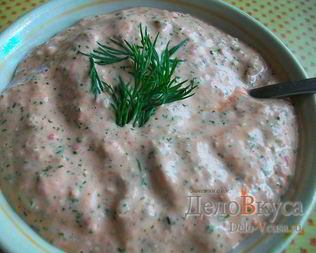 Соус из майонеза, помидор и чеснока