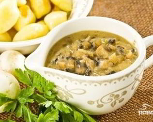 Соус из шампиньонов