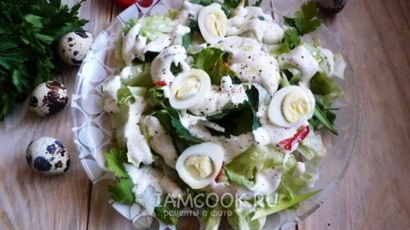 соус из творога для зеленых салатов