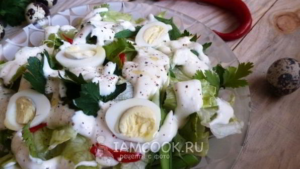 соус из творога для зеленых салатов