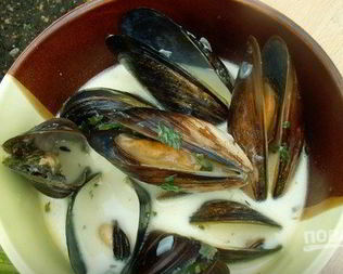 Соус к мидиям