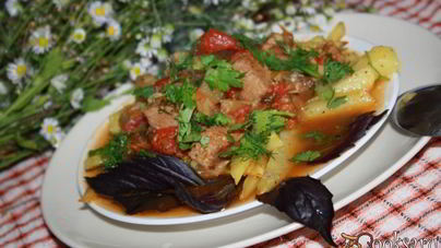 Соус Летний с мясом и овощами