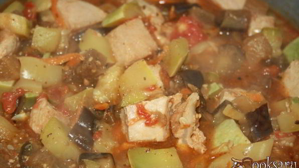 соус летний с мясом и овощами