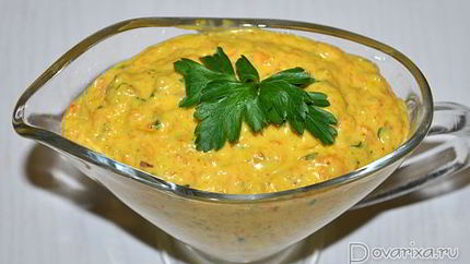 Соус медово-горчичный к рыбе