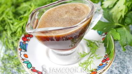 Соус с медом и соевым соусом