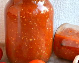 Соус томатный с яблоками и баклажанами в мультиварке