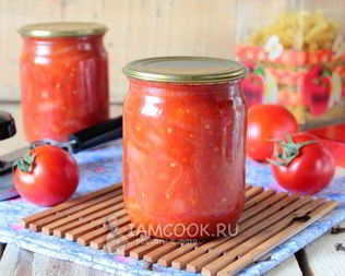 Томатно-луковый соус на зиму