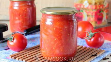 Томатно-луковый соус на зиму