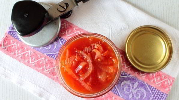 томатно-луковый соус на зиму