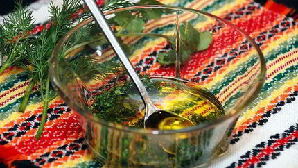 Заправка для салата с виноградным уксусом