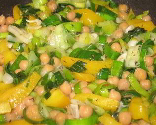 Заправка к рису, пасте из порея и перца