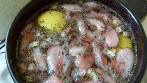 биск-суп из креветок