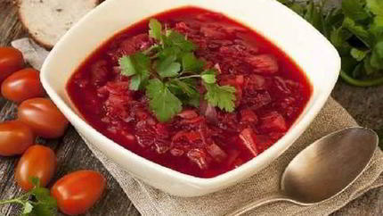 Ароматный овощной борщ