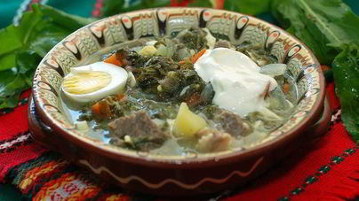 Белый борщ самарский