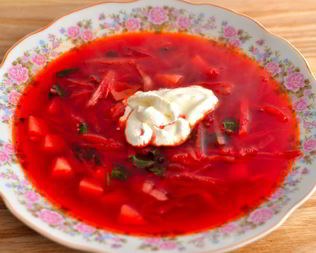 Борщ без мяса