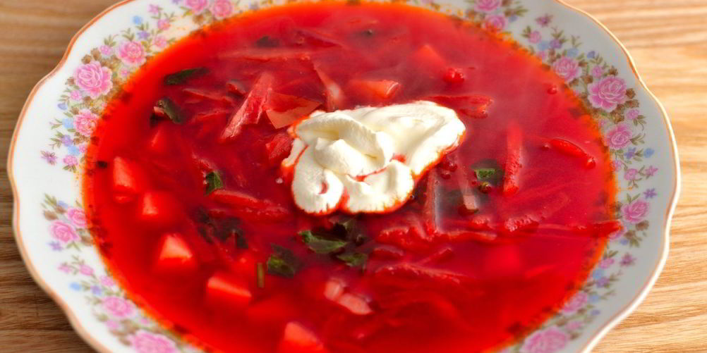 Рецепт борщ без мяса