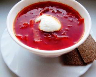 Борщ из свинины