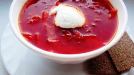 Борщ из свинины