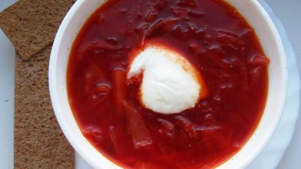 борщ из свинины