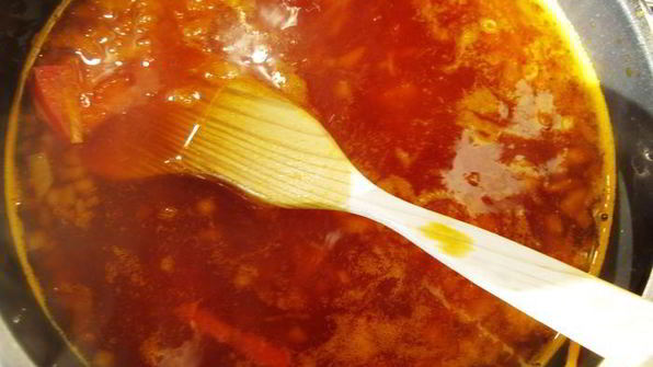 борщ из свинины