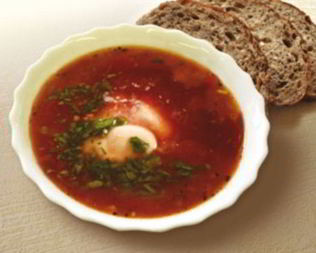 Борщ из свиного языка по-польски