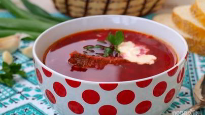 Борщ из телятины