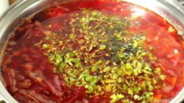 борщ из телятины