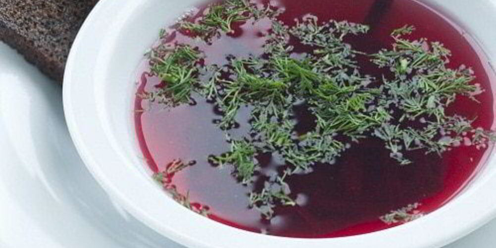 Рецепт борщ из запеченной свеклы