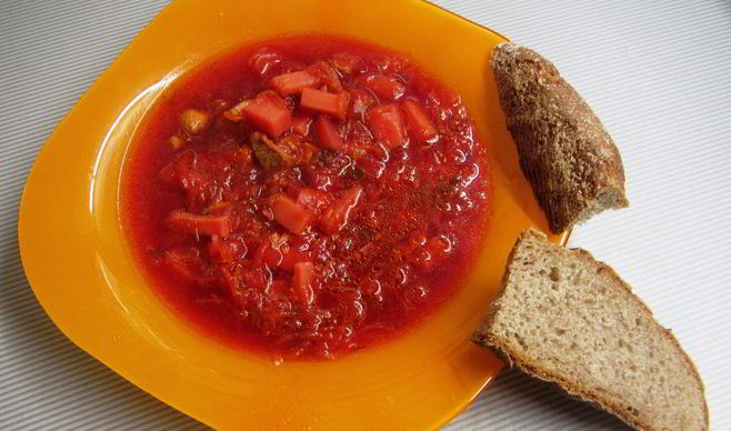 Борщ красный