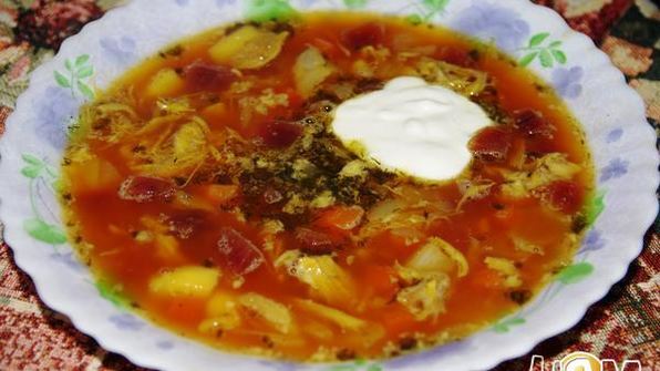 Борщ кубиком