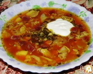 Борщ кубиком