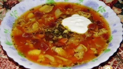 Борщ кубиком