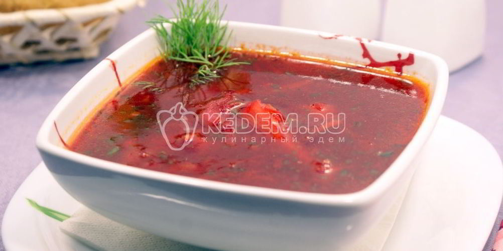 Рецепт борщ настоящий