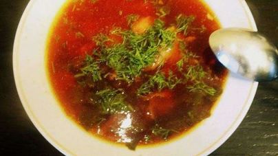 Борщ с ботвой