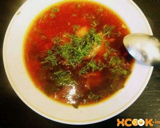 Борщ с ботвой