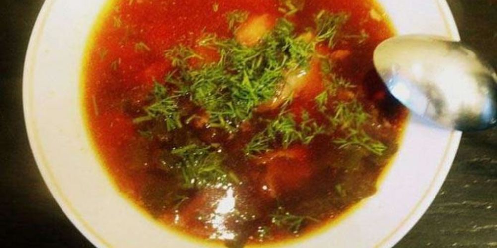 Рецепт борщ с ботвой