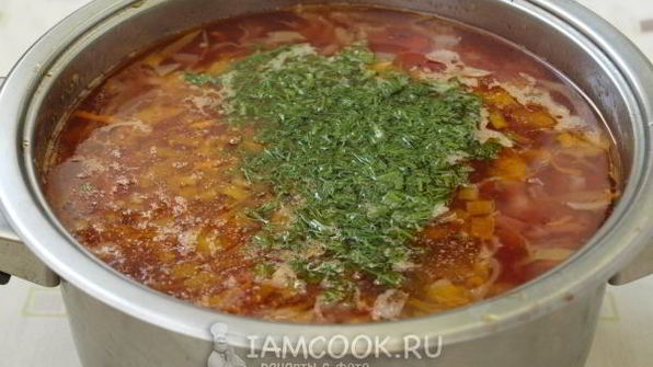 борщ с черносливом